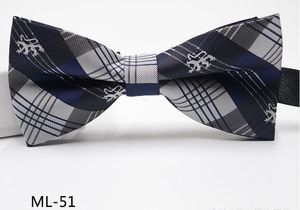 Mode noeud papillon 67 couleur ajuster la boucle hommes rayure nœud papillon cravate professionnelle pour la fête des pères cravate noël 240t