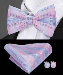 Fashion Bowtits Groom Hommes colorés plaid cravat gravata mariage masculin papillon
