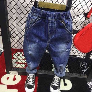 Mode garçons Denim Jeans enfants garçons pantalons en coton pantalons pour enfants décontracté garçons pantalons vêtements 2-6 ans G1220