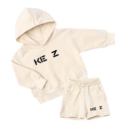 Fashion Boys Girls Sweat à swets de créateur Chéchants Baby Hoods Hoodies Two Piece Enfant Pullover Sweates Set Enfants Cotton Kids Swater