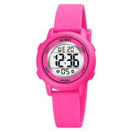 Mode garçons filles Sport enfants montre coloré lumière LED numérique enfants montres étanche alarme enfant horloge 240102