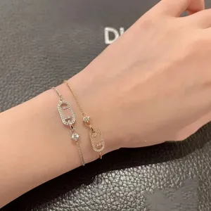 Designer de bracelet de mode pour les femmes or argent diamant bracelet F bracelets de charme créateurs de luxe bijoux dames manchette avec boîte boucles d'oreilles anneau