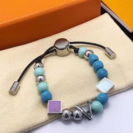 Moda pulseira designer link charme pulseiras comprimento ajustável corrente design para homem mulher presente exclusivo jóias 10 opções285d
