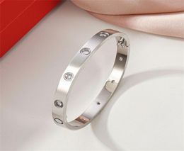 Bracelet de mode Argent Dames Or Rose Dame Vis Hommes Tournevis Diamant De Luxe Designer Bijoux Femmes Hommes En Acier Inoxydable Br5045383