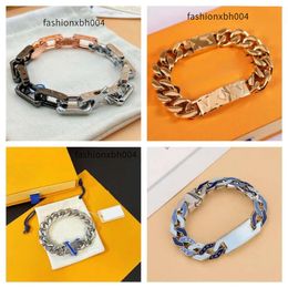 Bracelets de mode Bracesseur Bracelet Cuban Chain Link Letter