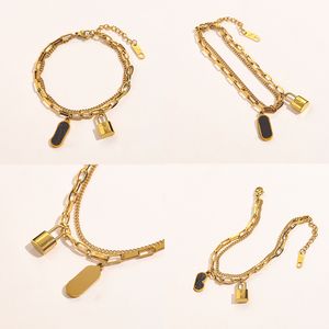 Bracelets de mode Populaire Marque Lien Chaîne Designers Bijoux De Luxe Charme Bracelet Pour Femmes Voyage Fête D'anniversaire Cadeau Plaqué Or