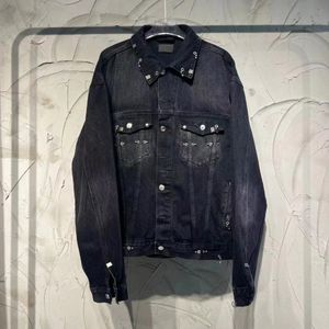 Marque de mode Bale veste veste en jean décontracté coupe ajustée mode polyvalent hommes manteau veste polyvalente