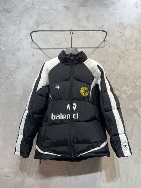 Chaqueta Bale de marca de moda, abrigo con cuello levantado, estampado de fútbol, chaqueta cálida con gancho clásico, Chaqueta de algodón para hombres