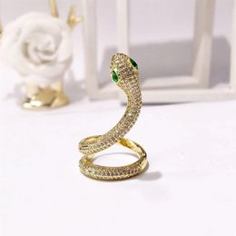 Модное брендовое кольцо в стиле панк, серебро, розовое золото, нержавеющая сталь, зеленый янтарь, кольца с шипами, ювелирные изделия для мужчин, женщин2963