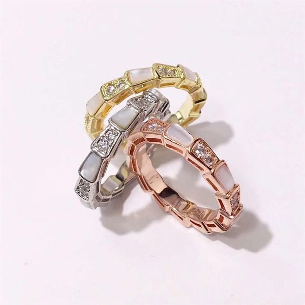 Mode Marke Band Ring Punk Silber silber frau Rose Gold Edelstahl Grün Bernstein Spike Ringe Schmuck Für Männer Frauen302x