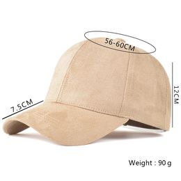 Fashion Brand Baseball Cap Women Gorra Cap Street Hip Hop Caps Suede pour femmes Cap de baseball gris noir 240510