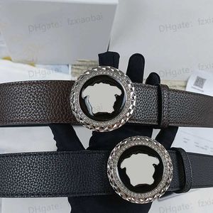 Brandle de mode Belt Retro Design ceintures pour hommes Femmes Femmes Double facette Litchi Match Largeur 3 8 cm Vowhe Cowhide 4 Color Facultatif 276L