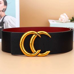 Ceintures de marque de mode grande lettre en or boucle en cuir designer classique femmes robe ceinture variété de styles couleurs disponibles femmes dames ceinture largeur 7.0cm en gros