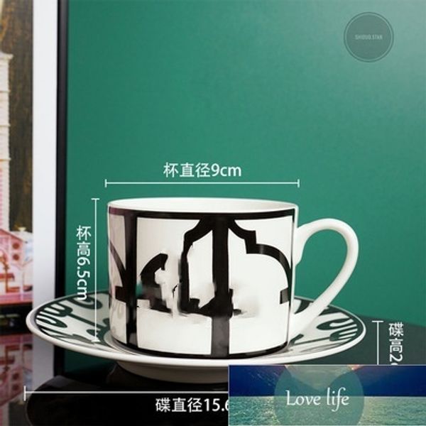 Brand de mode Bone China Coffee Tup Tupt Europe Small Quatily Luxury Luxury L'après-midi ensemble de café exquis