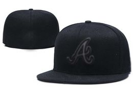 Mode marque Braves une lettre casquettes de Baseball hommes femmes camionneur sport os aba reta gorras ajusté chapeaux H2-7.7