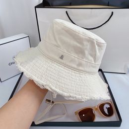 Modemerk emmer hoeden luxe zonneputten voor heren dames borduurpap met innerlijk merklabel brede rand hoed cappelli firmati 220707xq