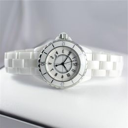 Modemerk Keramische horloge H0968 32 38mm waterbestendig Luxe vrouwen Gift quartz horloges High-end horloges relogio193R