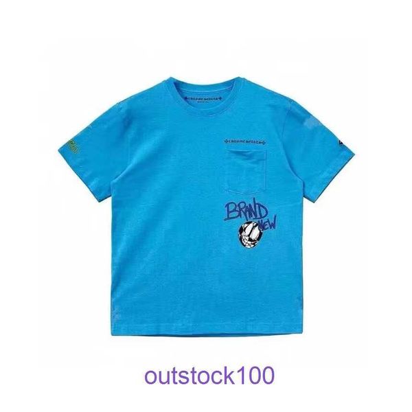 Fashion Brand Classic T Short T Store en línea 2024 NUEVA SUMMERS SANSCRIT LETRA IMPRESIÓN Matty Boy Graffiti Light Blue Mens and Womens Short tiene un logotipo real LQGF