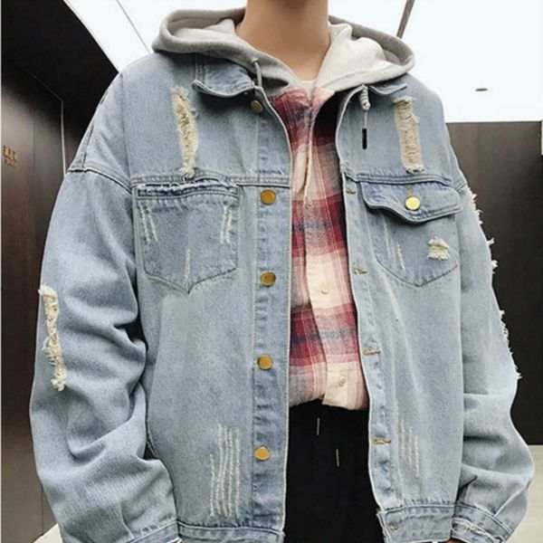 Manteau de marque de mode Nouveau printemps automne veste vêtements d'extérieur meilleure vente designer chemise en jean pour hommes vintage luxe jeans à la mode