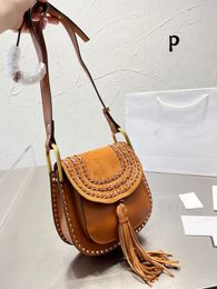 Fashion Brand Design Damestas Koeienhuid Lederen tassle medium small Mini Marcie Bag Shoulder Messenger Saddle