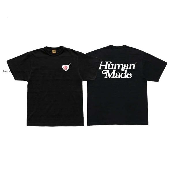 Designer de marque de mode Human Made New Trends T-shirts masculin Cartoon Tiger Flying Duck Panda Dog Pig Slub Cotton T-shirts à manches courtes pour hommes Femmes Summer Tops