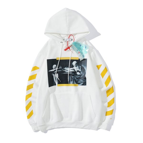 Designer de marque de mode Hoodies Hoodies de haute qualité Pilluches à huile confortables Coton Paintes d'huile jaunes