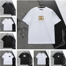 Diseñador de marca de moda Summer Summer NUEVO Hombres de alta calidad Camiseta de color blanco y negro de algodón Camiseta de pareja popular P2 P2