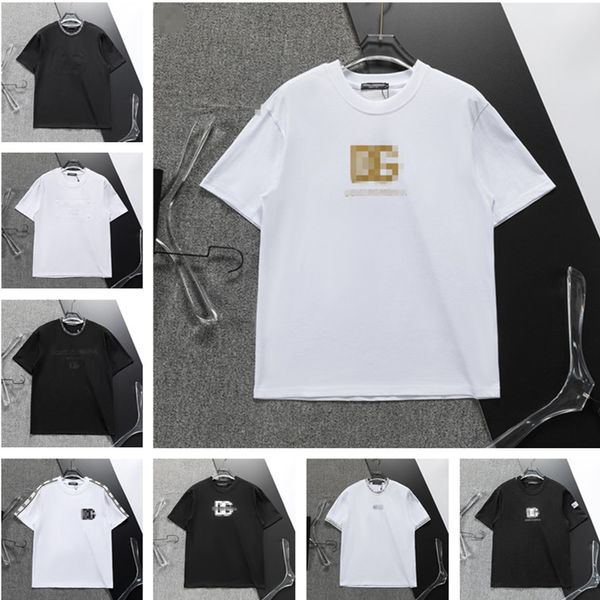 Créateur de mode de mode NOUVEAU T-shirt de couleur de couleur noire et blanche en coton de haute qualité pour hommes T-shirt P2