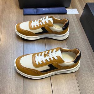 Chaussures habillées de marque de mode hommes Downtown Soft Bottoms Baskets de course Italie Bande élastique populaire Low Top Calfskin Designer Outdoor Run Walk Casual Trainer Box EU 38-45