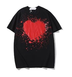 Modemerk Garcons CDG T-shirt Designer liefhebbers Heren vrouwen Love Heart Com Des Play Korte mouw Katoen Unisex Streetwear T-shirt met ronde hals Tee Fashion Tee Hot Tops