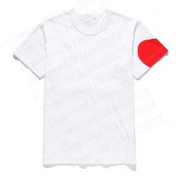 Modemerk Garcons CDG T-shirt streep Designer liefhebbers Heren vrouwen Liefde Hart Com Des Play Korte Mouw 100% Katoen Unisex Ronde hals T-shirt Tee Hot Selling Tops