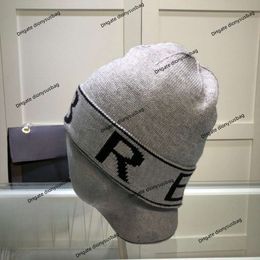 Chapeau de marque en laine avec lettres pour enfants, nouvelle collection automne et hiver polyvalent, Style étranger, tricoté chaud pour hommes