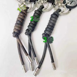 Diseñador de llavero de la marca Fashion Unisex Keychain Beckerboard trenzado Clave de alto grado Plazo original