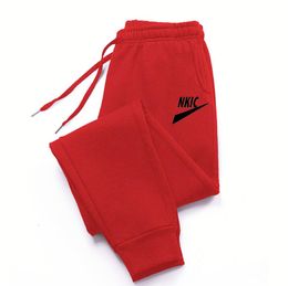 Marque de mode LOGO hommes femmes pantalons de sport pantalons de course entraînement Jogging rouge pantalons longs Gym Sport Joggers pour hommes Fitness pantalons de survêtement survêtement