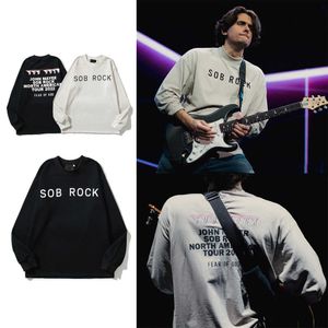 Marque de mode de luxe Sob Rock Souvenir Ls T-sh Singer Co-brand Limited Print T-shirt à manches longues