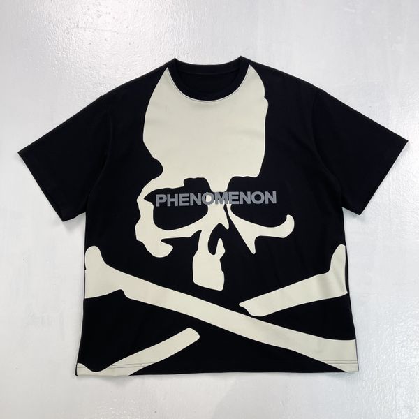 Marca de moda Master Mind Japón Hombres Cráneo Estampado completo MMJ Camiseta suelta Diseñador Algodón Tops Hombres Tops Hiphop Streetwear