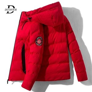 Modemerk MANNEN HOUDE DUWNERDER JAAD AUTumn Winter Heren Warm Bomber Jacket Trend Streetwear Casual Outerwear Coats 201218