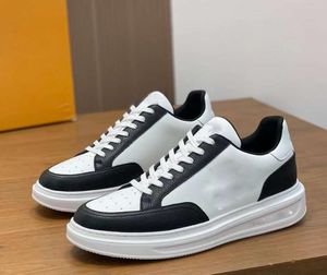 Modemerk Mannen Rivoli Trainers Schoenen Witte graanleren platform Sole Sneakers Party Dress Runner Sport Comfort Discount Skateboard Walking EU39-46