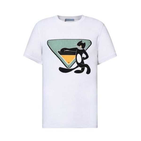 Marque de mode Hommes Tops Polos Chemise Style Original Haute Qualité Casual Homme Noir Blanc Revers T-shirt Triangle Tees Été Nouveau Designer De Luxe Manches Courtes 60I1