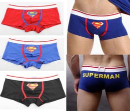 Fashion Brand Men039s Coton Underwear Super Man Cartoon Boxer Boxer Boxer Mâle Couvrage Mâle Sous-Pants Superman Male 1112403