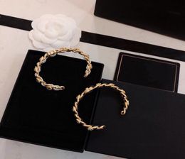 Bracelet tissé de marque de mode populaire, version haute, Design pour femmes, bijoux de luxe pour fête de mariage, pour mariée avec BOX5635858