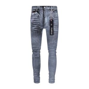 Modemerk Paarse merkjeans voor mode gloednieuwe anti-aging slim fit casual strakke pasvorm