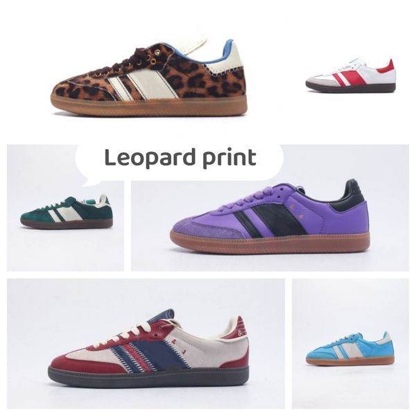 Marca de moda con estampado de leopardo Lulu, suela antideslizante para cabello para hombres y mujeres Campus de moda 23 años de zapatos casuales clásicos para hombres y mujeres