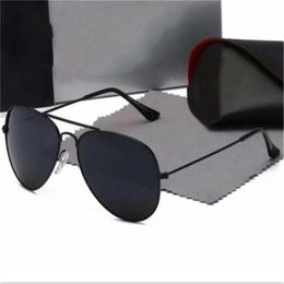 Marque de mode lunettes de soleil aviateur lunettes de soleil hommes femmes lunettes pour enfants polarisées UV400 miroir de protection monture en métal lunettes 316w