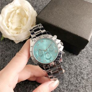 Marque de mode montre-bracelet hommes femmes Style acier métal bande Quartz luxe avec Logo horloge R336