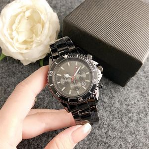 Modemerk Polshorloge Mannen Vrouwen Stijl Stalen Metalen Band Quartz Luxe Met Logo Klok RO 333