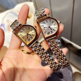 Montres-bracelets de marque de mode pour femmes et filles, chiffres arabes, cadran en acier et métal avec Logo, horloge CA 117