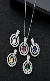 Marques de mode pendentif rond collier bijoux femme anniversaire bijoux cadeau nouvelles filles argent plaqué cou bijoux accessoires cadeau 6952152