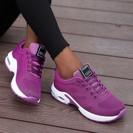 Fashion Breathable Dress Running Mesh Outdoor Light Weight Sports Shoes Casual Walking Sneakers Lace-up Women Sneaker 23 6098