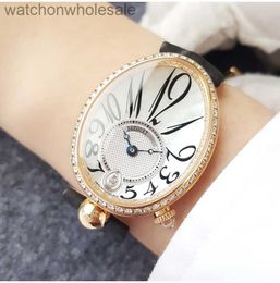 Fashion Breguat Watches for Women Original Branded Logotipo Diamante Top Calidad Nuevo Reloj Nápoles Naples 18K Diamante Mecánico Mecánico Mujeres 8918BA